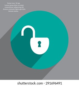 Easy open lock icon