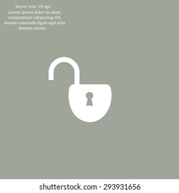 Easy open lock icon