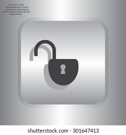 Easy open lock icon