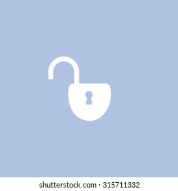 Easy open lock icon