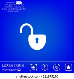 Easy open lock icon