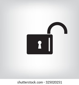 Easy open lock icon.