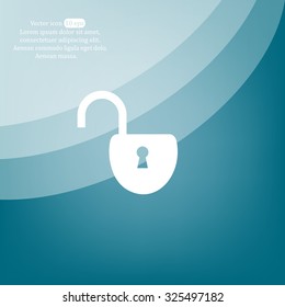 Easy open lock icon