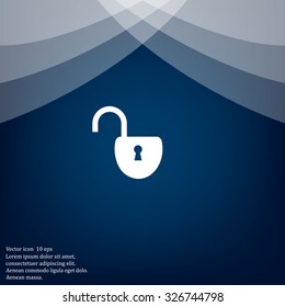Easy open lock icon