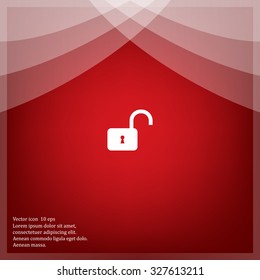 Easy open lock icon