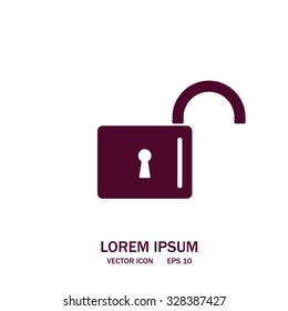 Easy open lock icon.