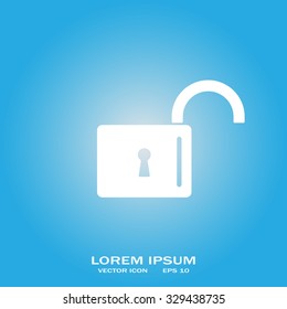 Easy open lock icon.