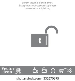 Easy open lock icon.
