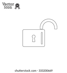 Easy open lock icon.