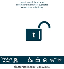 Easy open lock icon.