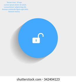 Easy open lock icon