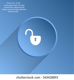 Easy open lock icon