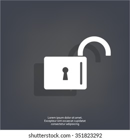 Easy open lock icon.