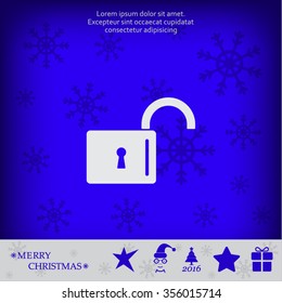 Easy open lock icon.