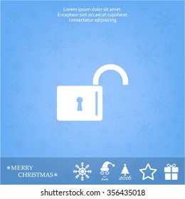 Easy open lock icon.