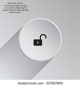 Easy open lock icon