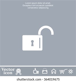 Easy open lock icon.