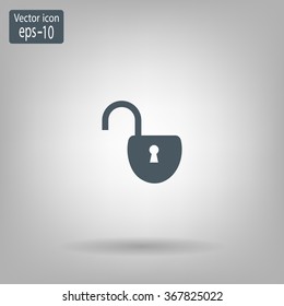 Easy open lock icon