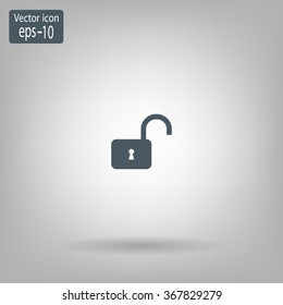 Easy open lock icon