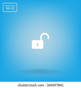 Easy open lock icon