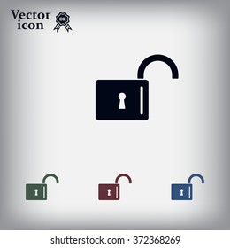 Easy open lock icon.