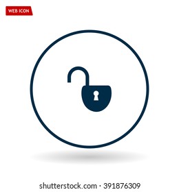 Easy open lock icon