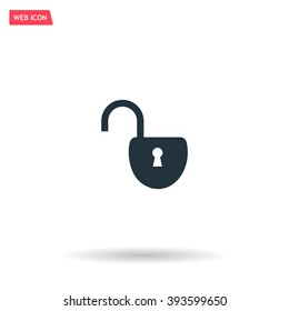 Easy open lock icon