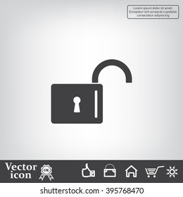 Easy open lock icon.