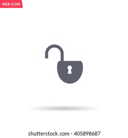Easy open lock icon