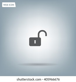 Easy open lock icon