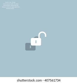 Easy open lock icon