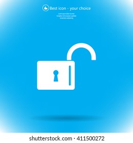 Easy open lock icon.
