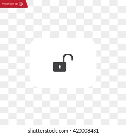 Easy open lock icon