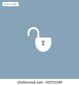 Easy open lock icon