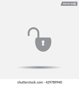 Easy open lock icon