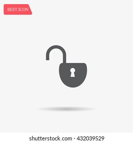 Easy open lock icon