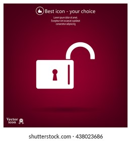 Easy open lock icon.
