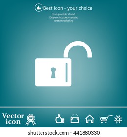 Easy open lock icon.