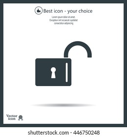 Easy open lock icon.