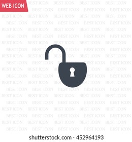 Easy open lock icon