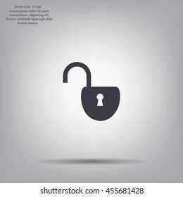 Easy open lock icon