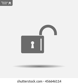 Easy open lock icon.