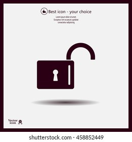Easy open lock icon.