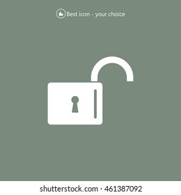Easy open lock icon.