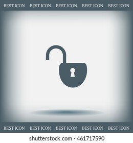 Easy open lock icon