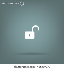Easy open lock icon