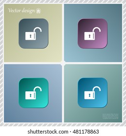 Easy open lock icon.