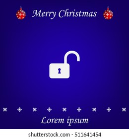Easy open lock icon