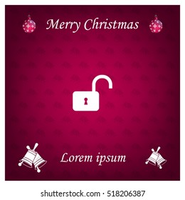 Easy open lock icon