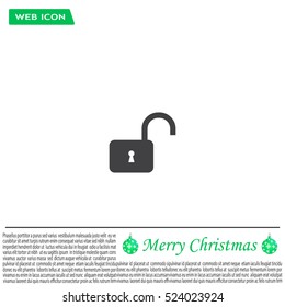 Easy open lock icon